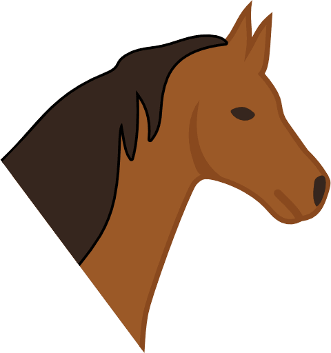 Horse Head Color Icon