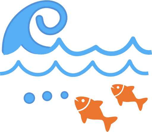 Underwater Fish Color Icon