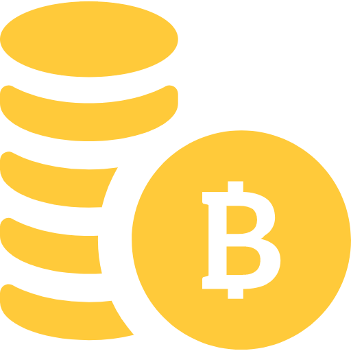 Computer Offering Icons Initial Bitcoin Virtual Currency Icon