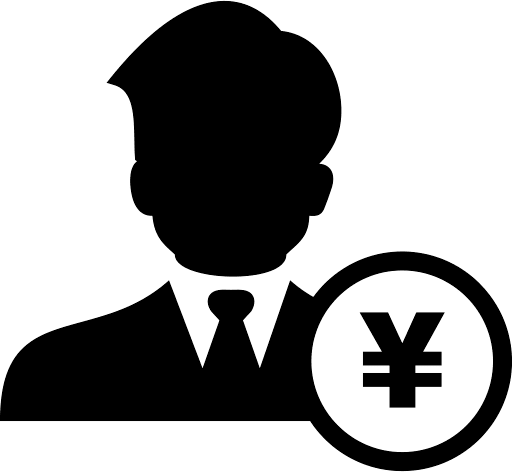 Business Man Investor Yen Icon