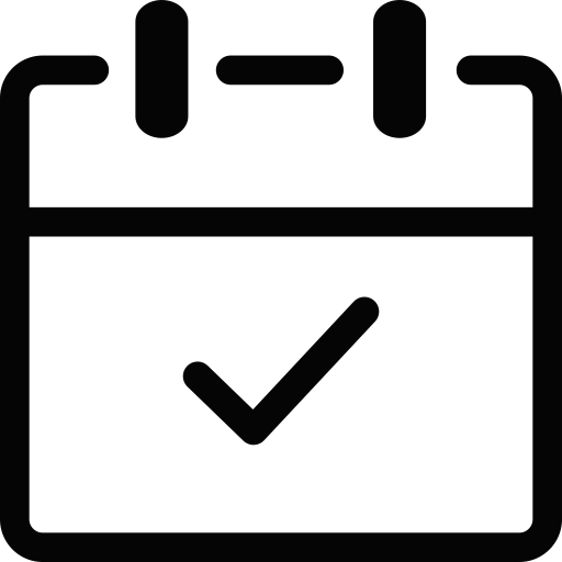 Calendar Checkmark Line Icon