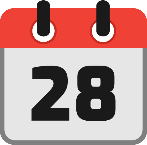 Calendar Date 28 Icon