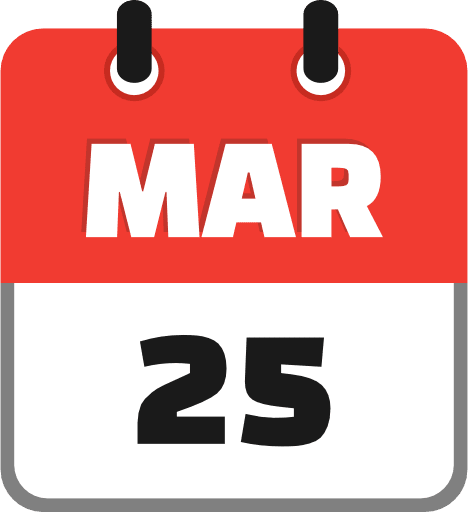 March 25 Icon