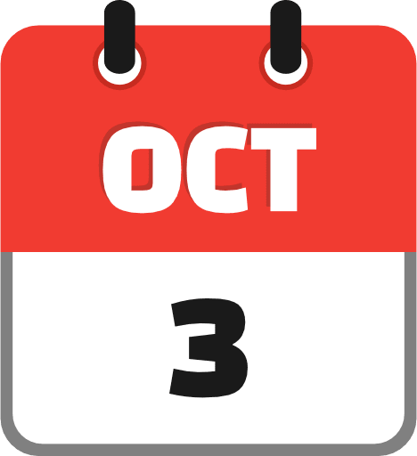 October 3 Icon