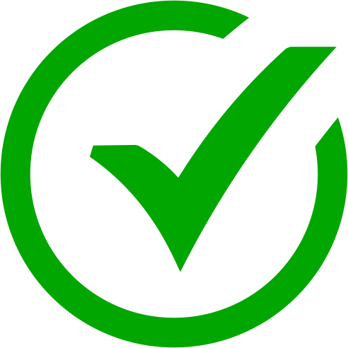 Success Green Check Mark Icon