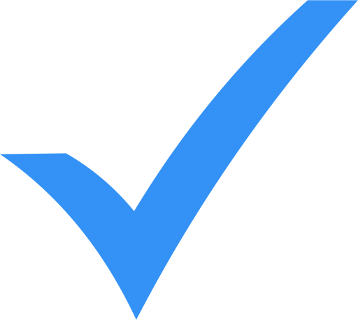 Blue Check Mark Icon