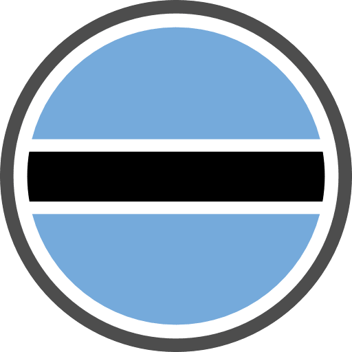 Botswana Flag Round Circle Icon