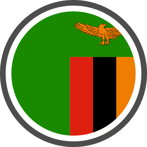 Zambia Flag Round Circle Icon