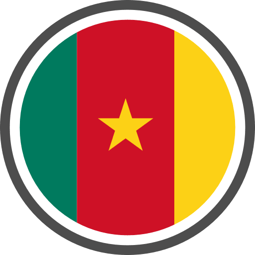 Cameroon Flag Round Circle Icon