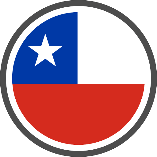 Chile Flag Round Circle Icon