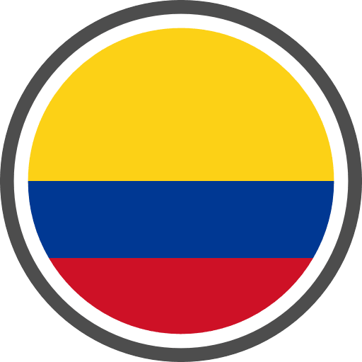 Colombia Flag Round Circle Icon