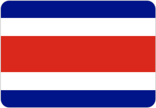 Costa Rica National Flag Icon