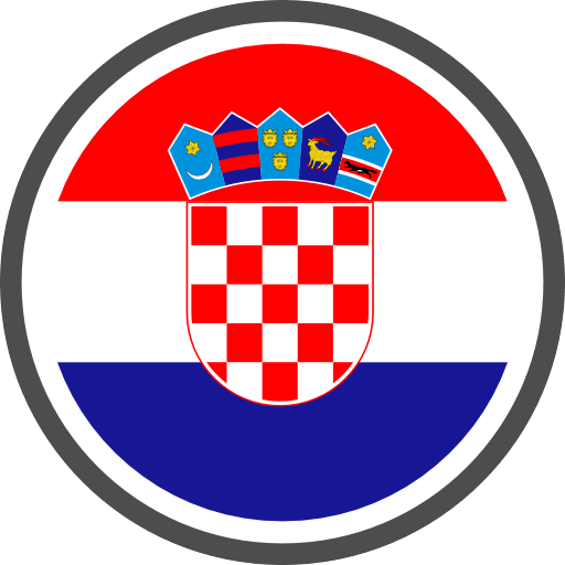 Croatia Flag Round Circle Icon