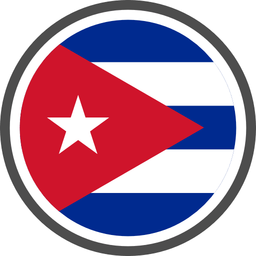 Cuba Flag Round Circle Icon