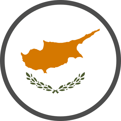 Cyprus Flag Round Circle Icon