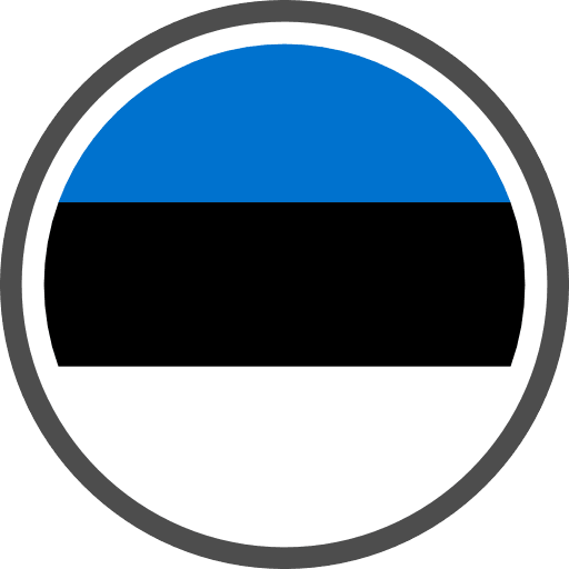 Estonia Flag Round Circle Icon