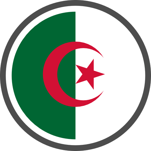 Algeria Flag Round Circle Icon