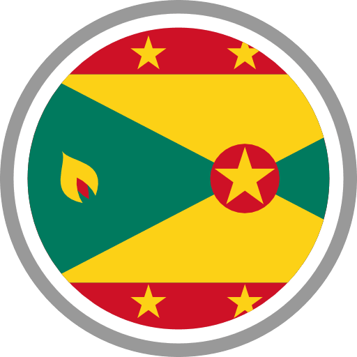 Grenada Flag Round Circle Icon