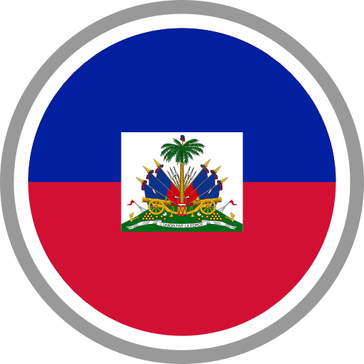 Haiti Flag Round Circle Icon