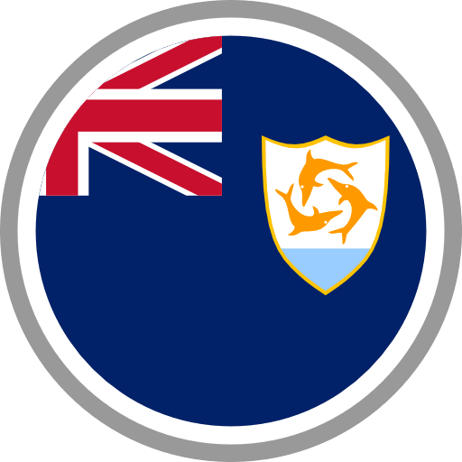 Anguilla Flag Round Circle Icon