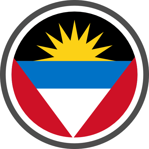 Antigua And Barbuda Flag Round Icon