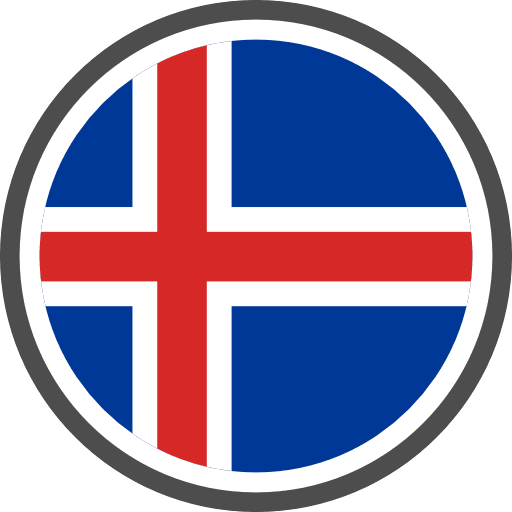 Iceland Flag Round Circle Icon