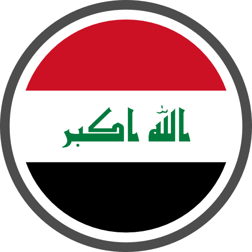 Iraq Flag Round Circle Icon