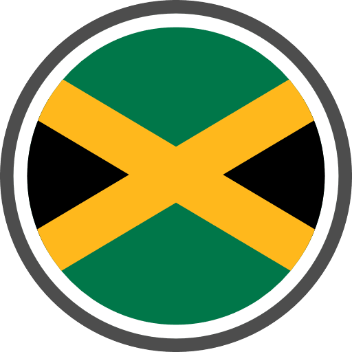 Jamaica Flag Round Circle Icon