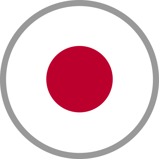 Japan Flag Round Circle Icon