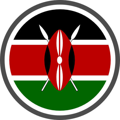 Kenya Flag Circle Icon