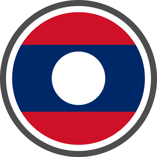 Laos Flag Round Circle Icon