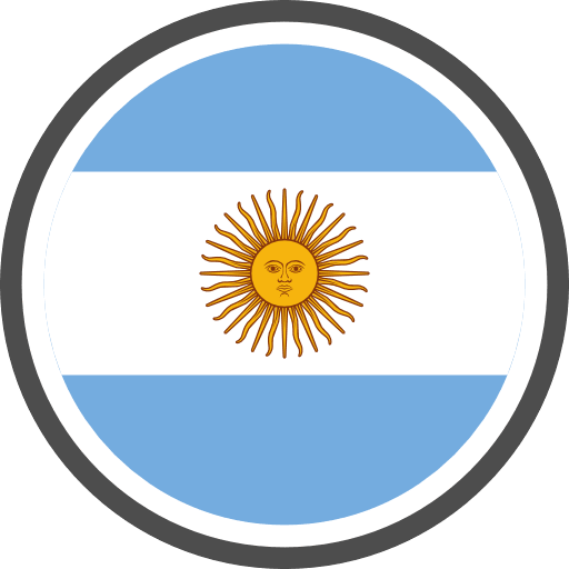 Argentina Flag Round Circle Icon