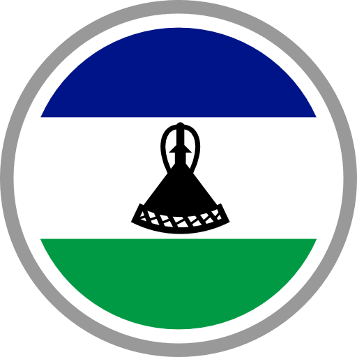 Lesotho Flag Round Circle Icon