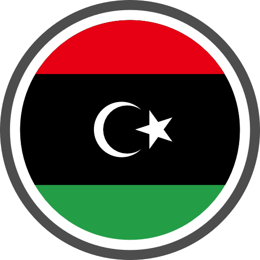 Libya Flag Round Circle Icon