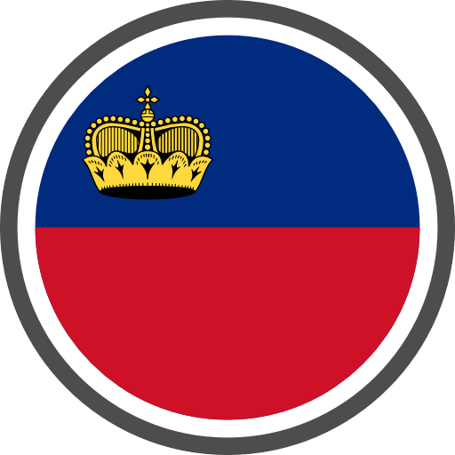 Liechtenstein Flag Round Circle Icon