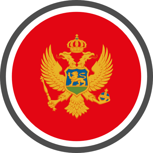 Montenegro Flag Round Circle Icon