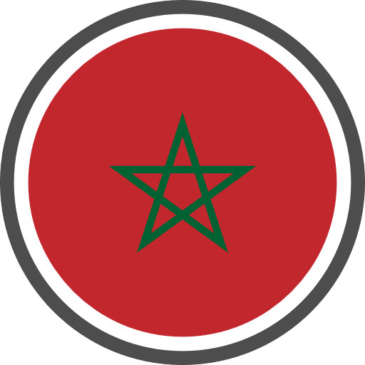 Morocco Flag Round Circle Icon