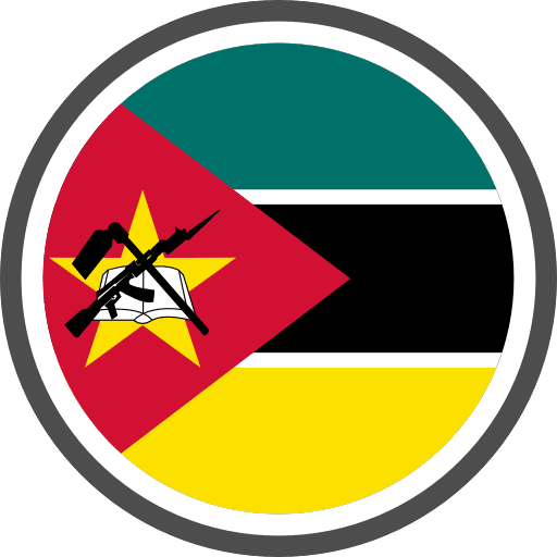 Mozambique Flag Round Circle Icon