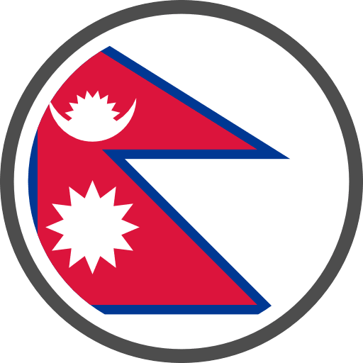 Nepal Flag Round Circle Icon