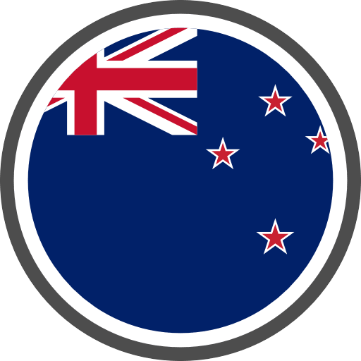 New Zealand Flag Round Circle Icon