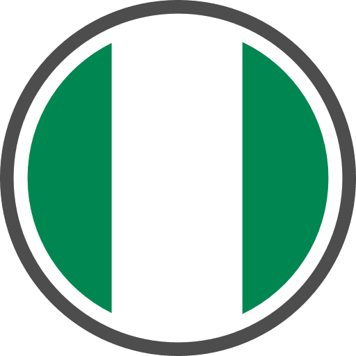 Nigeria Flag Round Circle Icon