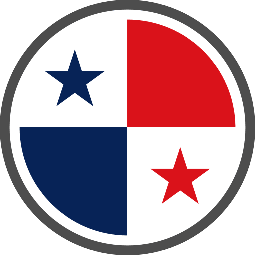 Panama Flag Round Circle Icon