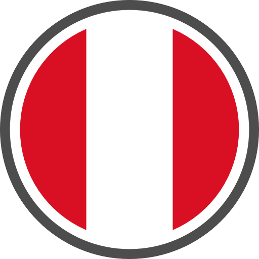 Peru Flag Round Circle Icon