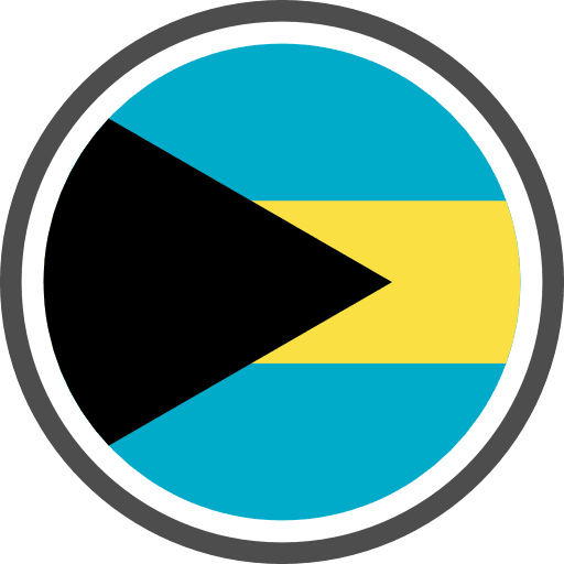 Bahamas Flag Round Icon