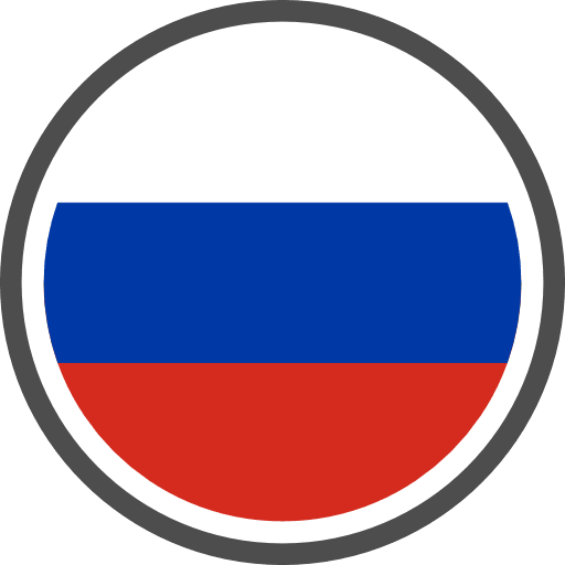 Russia Flag Round Circle Icon