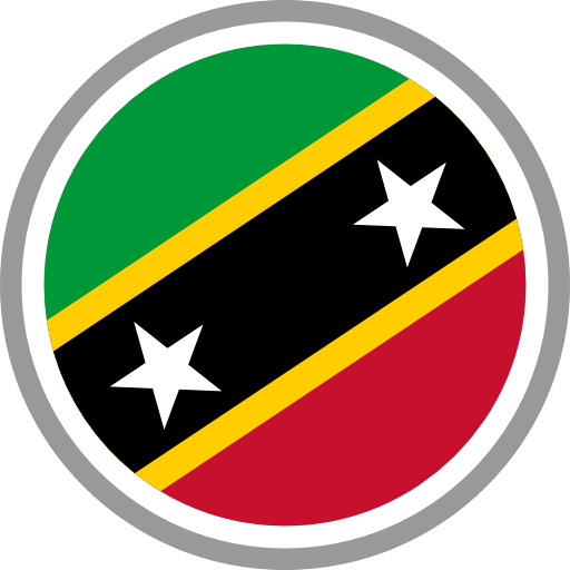 Saint Kitts And Nevis Flag Round Circle Icon