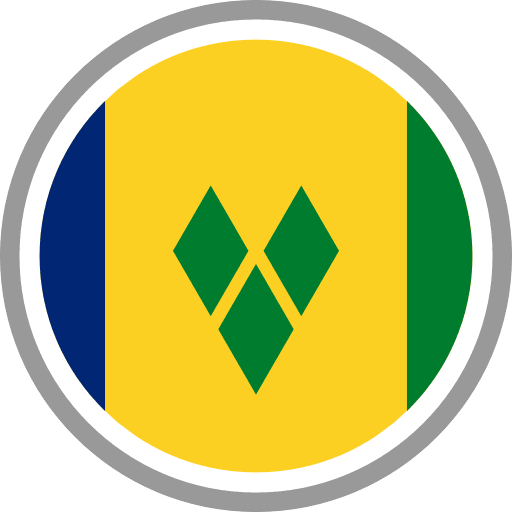 Saint Vincent And The Grenadines Flag Round Circle Icon