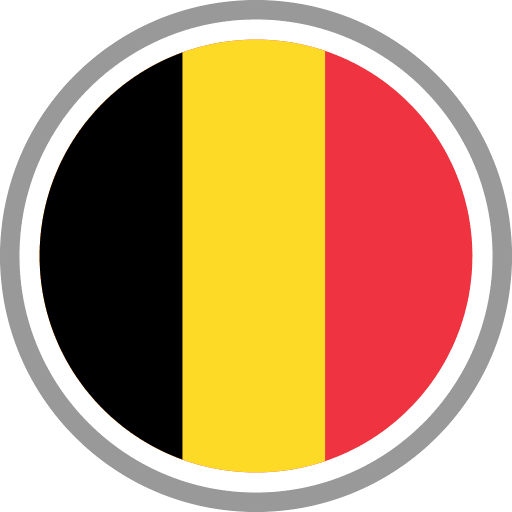 Belgium Flag Round Circle Icon