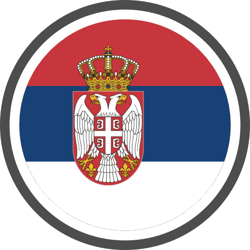 Serbia Flag Round Circle Icon