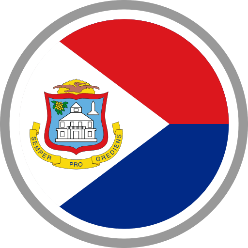 Sint Maarten Flag Round Circle Icon